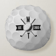 Monogram Golf Ball Texture & Club Initiaal