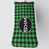 Monogram Golf Blade Putter Head Hoesje - Groen Golfheadcover (Draai 90)