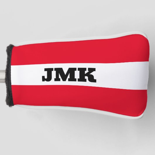 Monogram Golf Blade Putter Hoesje Golfheadcover (Voorkant)