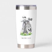 Monogram Golf Geïsoleerde Drinkbeker (Achterkant)