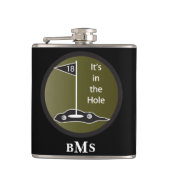 Monogram Golf Het is in de Hole Heupfles (Voorkant)