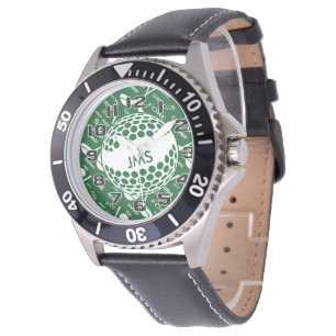 Monogram golf horloge