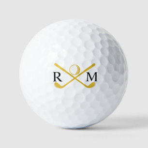 Monogram Golf Player Club Gold Logo Golf Golfballen