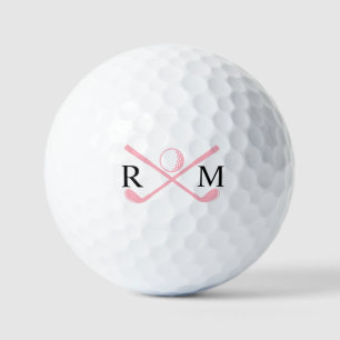 Monogram Golf Player Club Pink Logo Golfballen