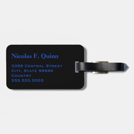 Monogram Golf T - shirts Bagagevervoer Bagagelabel (Achterkant horizontaal)