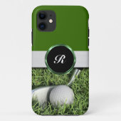 Monogram Golf Theme Mannen Case-Mate iPhone Case (Achterkant)