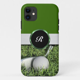 Monogram Golf Theme Mannen Case-Mate iPhone Case