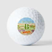 Monogram Golfbaan bij het strand Golfballen (Voorkant)