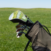 Monogram golfbaan met reiger golfheadcover (Insitu)