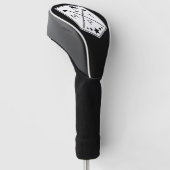  Monogram Golfclub Naam Gepersonaliseerd Golfheadcover (Schuin)