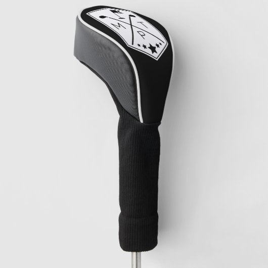  Monogram Golfclub Naam Gepersonaliseerd Golfheadcover (Schuin)
