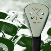 monogram golfer . golfspeler golfheadcover