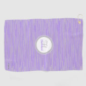 Monogram Golfhanddoek met naam en Initiaal (Horizontaal)
