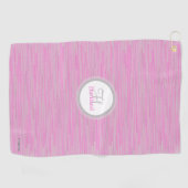 Monogram Golfhanddoek met naam en Initiaal (Horizontaal)