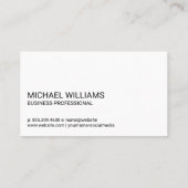 Monogram | Golflijnen Abstracte achtergrond Visitekaartje (Achterkant)