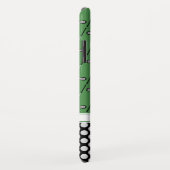 Monogram golfpatronen groen zwart Case-Mate iPhone case (Achterkant/rechts)