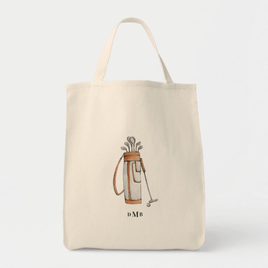 Monogram golftas tote bag (Voorkant)