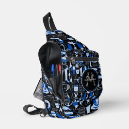 Monogram Gone Vist blauw Sling Bag