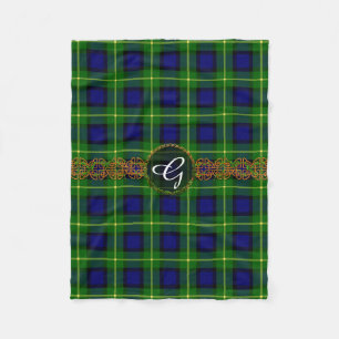 Monogram Gordon Tartan Fleece Deken