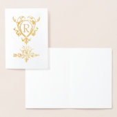 Monogram Gothic Heart en Arrow Motif Folie Kaarten (Display)