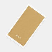 Monogram Goud 50ste bruiloft Jubileum Party Servet (Hoek)