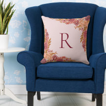 Monogram Goud Bourgondié Rode Herfst Bloemstuk