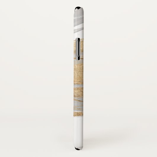 Monogram | Goud en grijs Case-Mate iPhone Case (Achterkant / rechts)