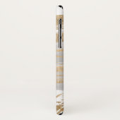 Monogram | Goud en grijs Case-Mate iPhone Case (Achterkant/links)