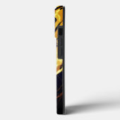 Monogram goud en zwart hoesje iphone 13 pro max (Achterkant / Links)