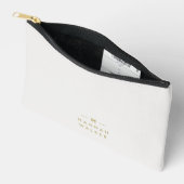 Monogram Goud Grijs | Minimalistische Elegante Mod Etui (Open)