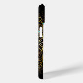 Monogram Goud Turquiose Rood Mandala Juweel Case-Mate iPhone Case (Achterkant / Rechts)