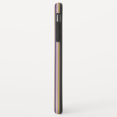 Monogram goud, Violet, Paarse en roze strepen Case-Mate iPhone Case (Achterkant/links)