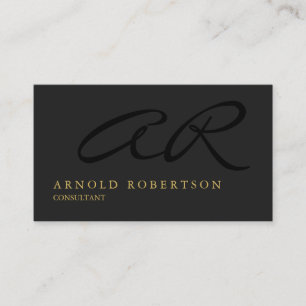 Monogram Goud Visitekaartje