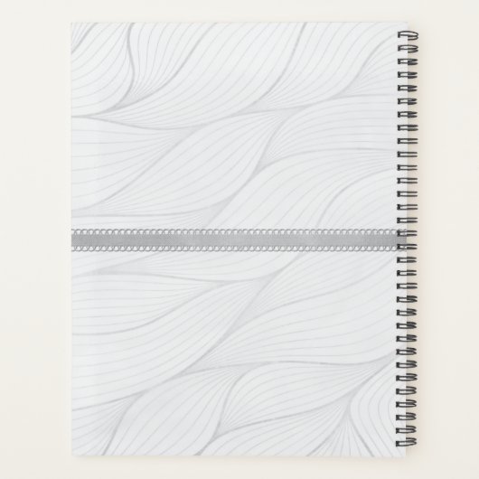 Monogram Goud Zilver 2025 Afspraakboek Planner (Achterkant)