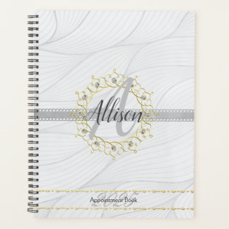 Monogram Goud Zilver 2025 Afspraakboek Planner