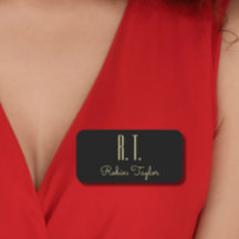 Monogram Goud Zwart Elegant Classic Minimaal