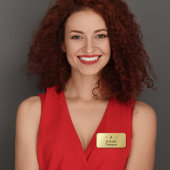 Monogram Goud Zwart Minimalistisch Elegant Modern Naamplaatje