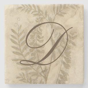 Monogram   Goudbloei I Stenen Onderzetter