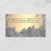 Monogram | Goudborstel | Weef Visitekaartje (Achterkant)