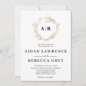 Monogram gouden baard kaart (Voorkant)