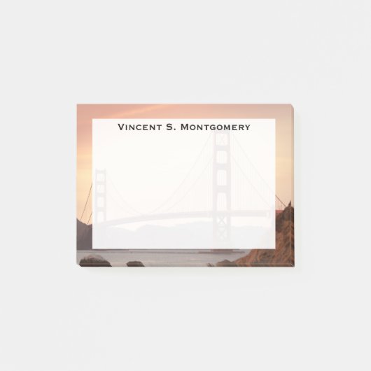 Monogram Gouden Brug van de Golden Gate, San Franc Post-it® Notes (Voorkant)