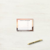 Monogram Gouden Brug van de Golden Gate, San Franc Post-it® Notes (Op bureau)