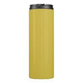 Monogram Gouden Kleur Duidelijke Moderne Minimalis Thermosbeker (Achterkant)