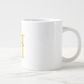 Monogram Gouden Kleur Jouw naam Speciaal Geschenk  Grote Koffiekop (Rechts)