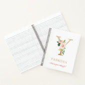 Monogram Gouden Letter Y | Bloemenspreuk of citaat Notitieboek (Binnen)