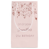 Monogram gouden sterren klein cadeauzakje (Voorkant)