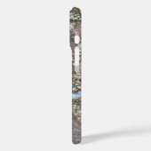 Monogram gouden witte tan perzik  patroon Case-Mate iPhone case (Achterkant / Links)