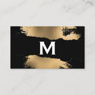Monogram Goudfolie Splatter Gescheurd effect Visitekaartje