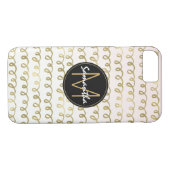 Monogram goudkleurig pekeltje Case-Mate iPhone case (Achterkant (Horizontaal))