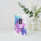 Monogram | Goudolie | WATERVERF Visitekaartje (Staand voorkant)